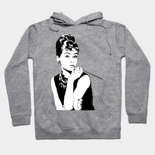 Audrey Hepburn Vintage Sketch Hoodie